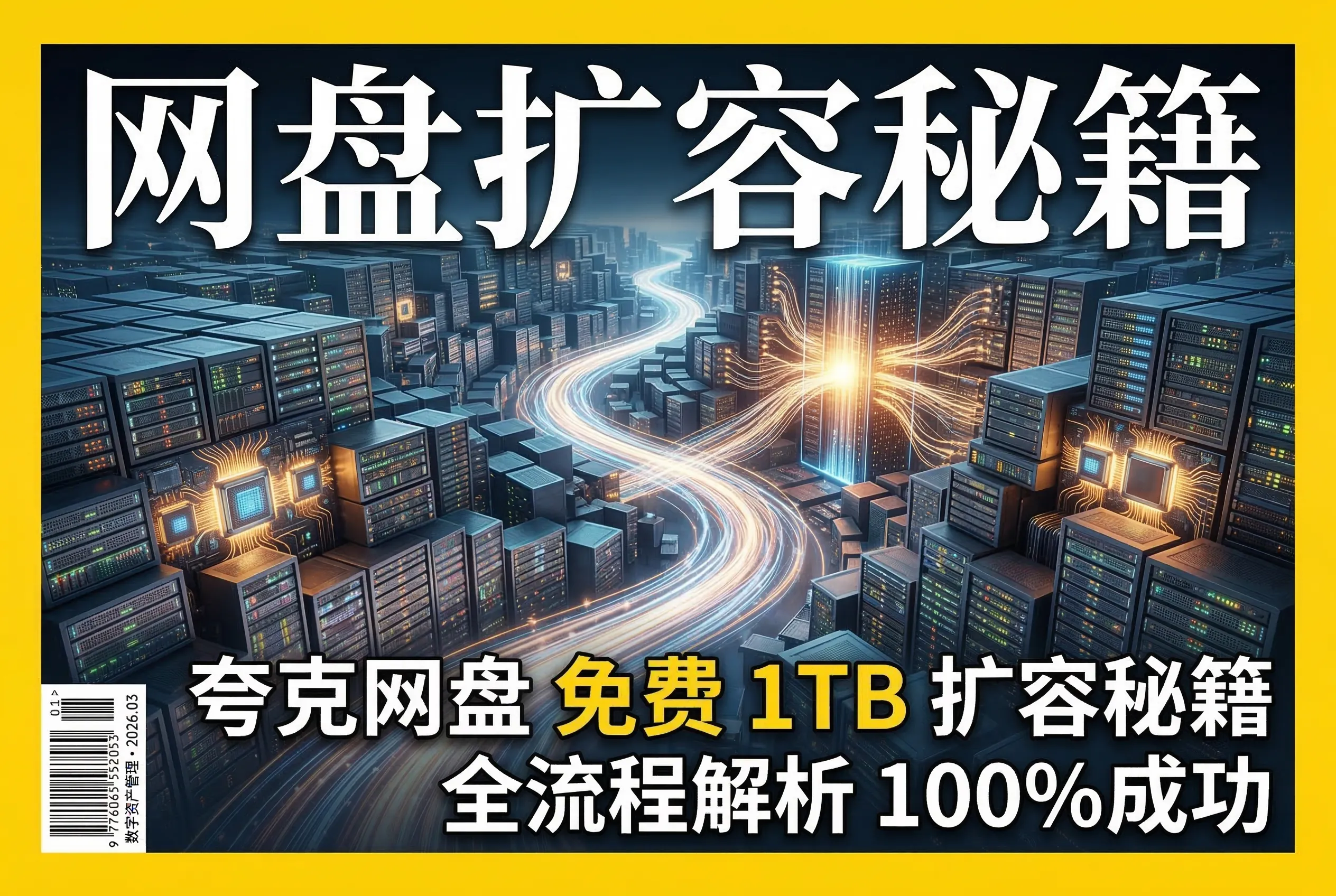 夸克网盘免费扩容1TB教程，新老用户都可以！