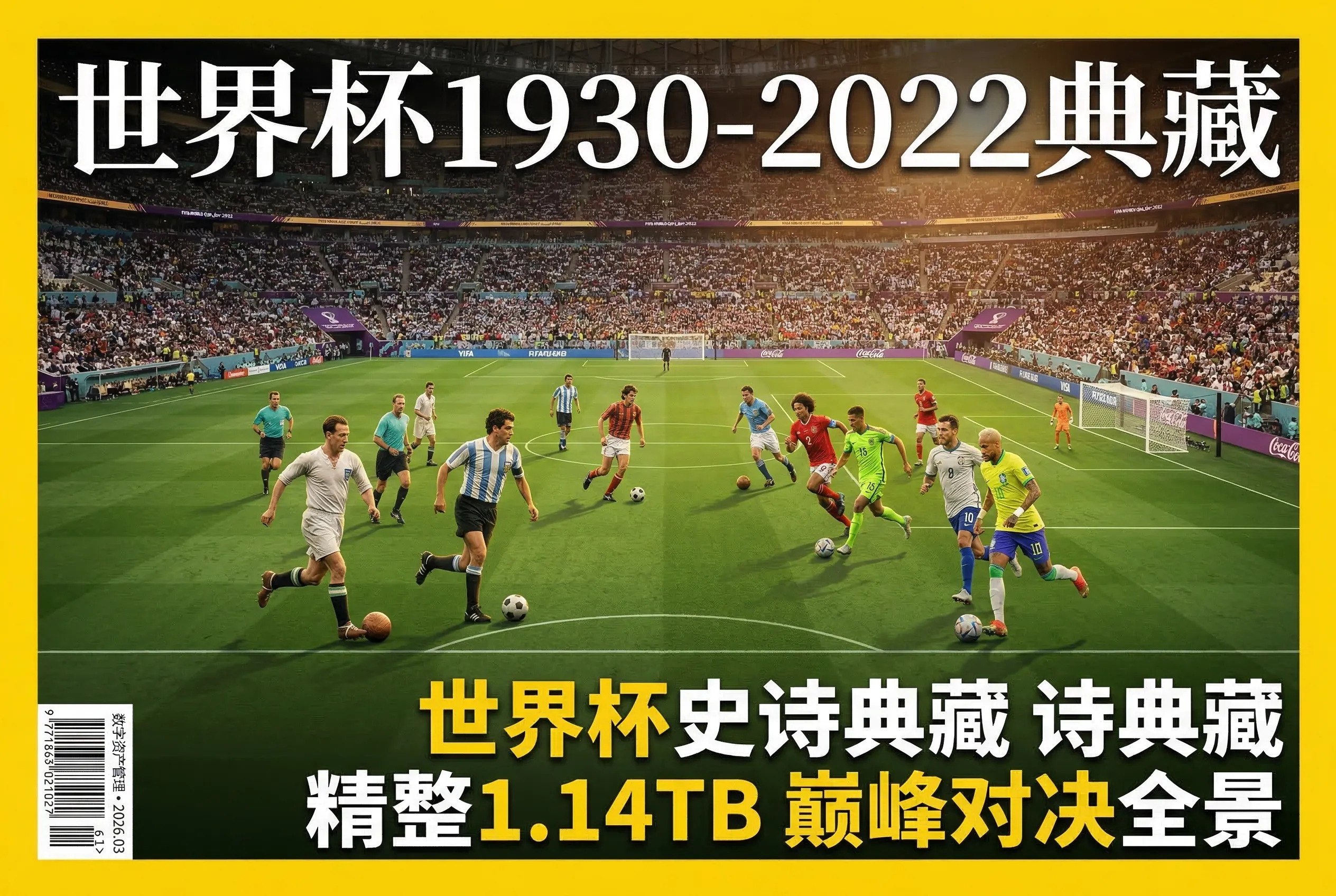 世界杯1930年至2022年比赛全部资源[精整1.14TB】