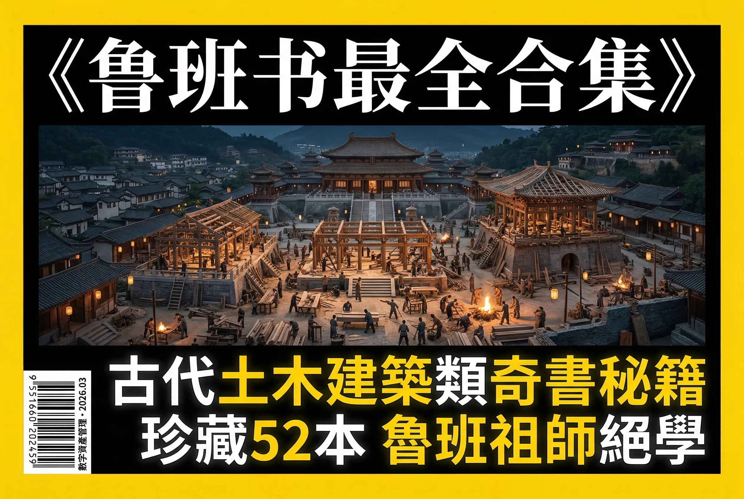 《鲁班书最全合集》52本 古代关于土木建筑类的奇书