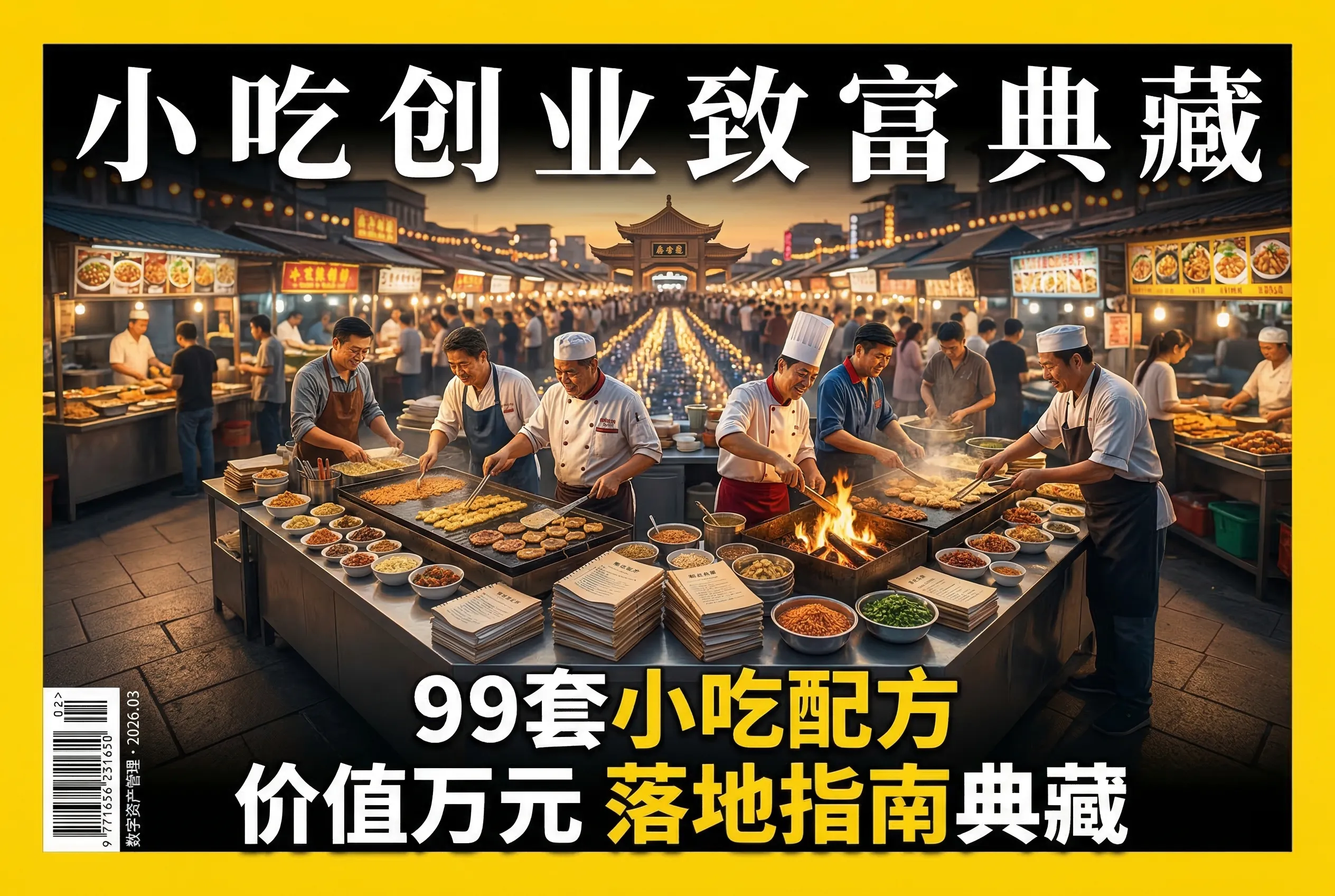 99套小吃配方+创业落地指南，价值万元！